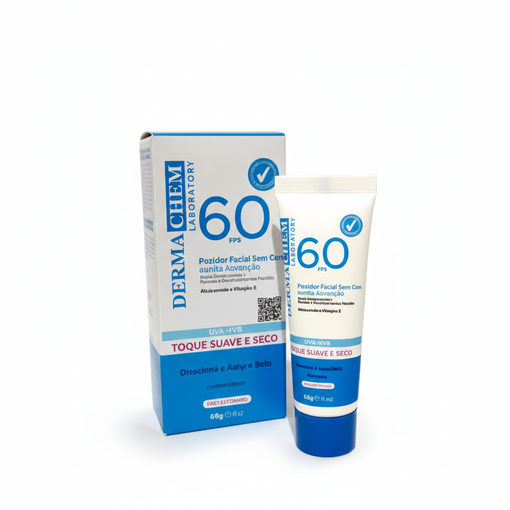 Protector Solar Facial FPS 60: Toque Seco + Niacinamida | DermaChem