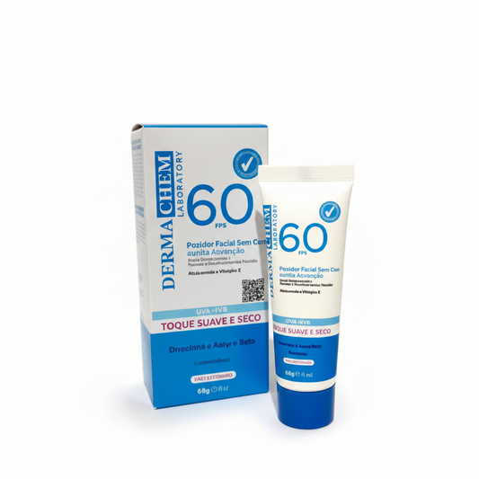 Protector Solar Facial FPS 60: Toque Seco + Niacinamida | DermaChem
