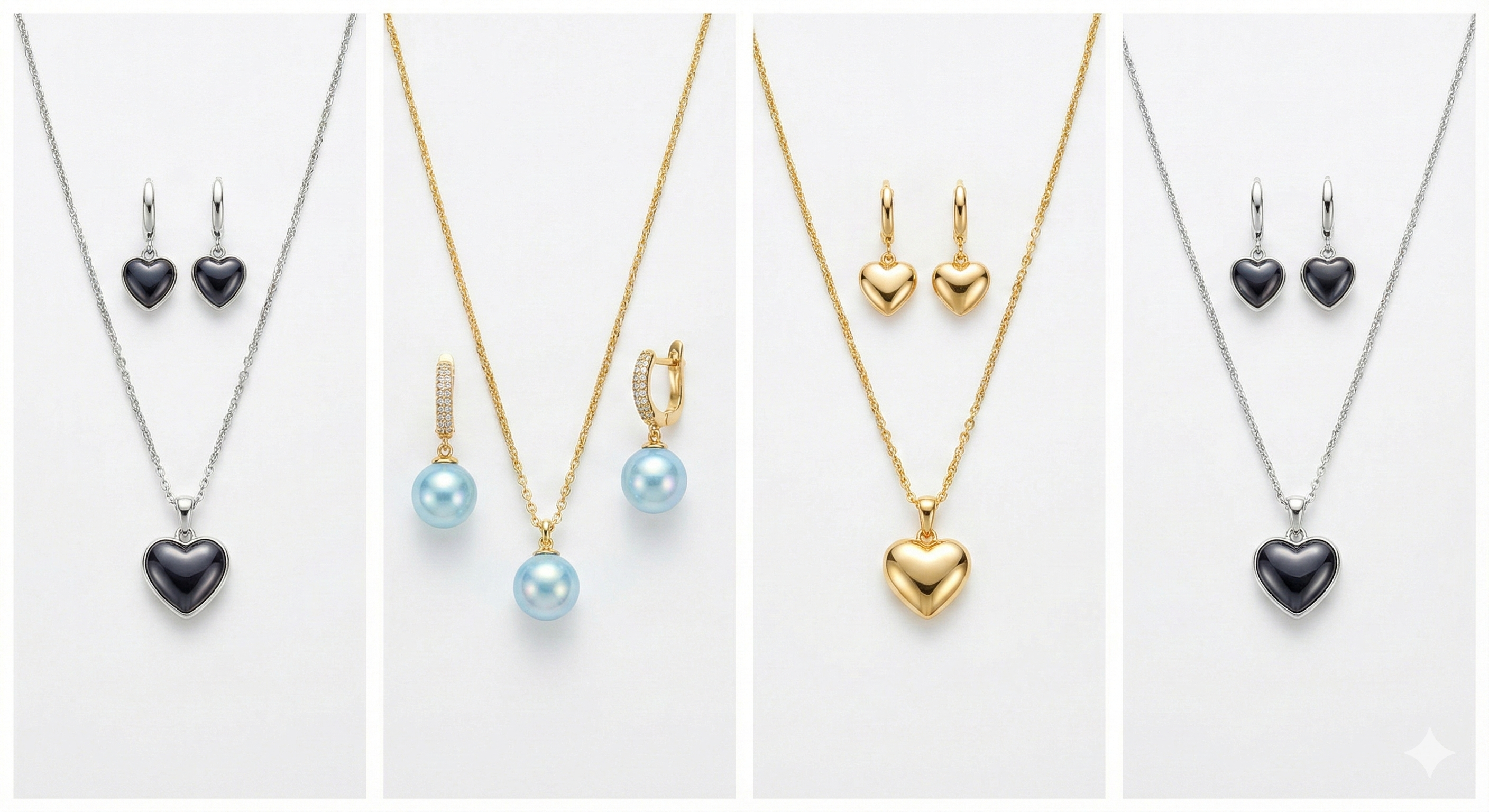 Set de Joyería "Amor Profundo" en Acero