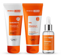 Pack DermaChem Vitamina C – Jabón + Gel Facial + Sérum Aclarante | Luminosidad, Limpieza y Anti-Manchas