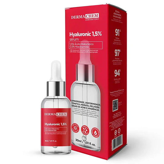 Sérum Hyaluronic 1,5% + Niacinamida: Hidratación Profunda y Efecto Relleno | DermaChem